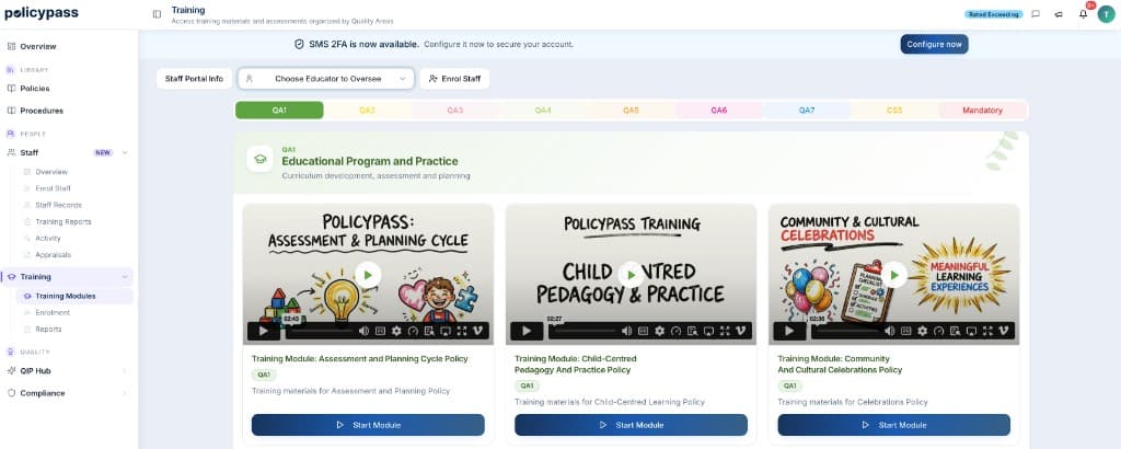 PolicyPass online training modules