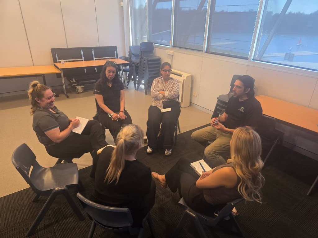Education and care professionals participating in a NEST learning event